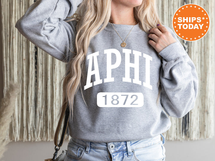 Alpha Phi Athletic Sorority Sweatshirt | APHI Merch | Vintage Sweatshirt | Sorority Initiation | Big Little Gift | Alpha Phi Hoodie