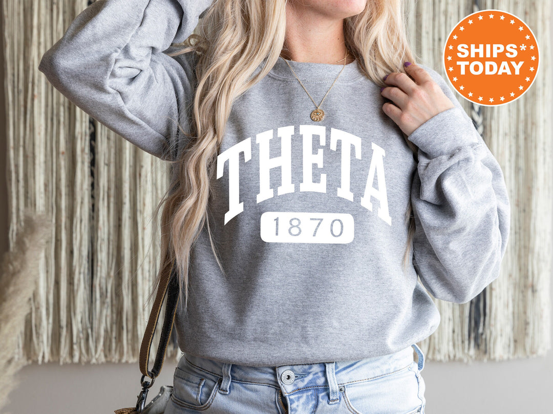 Kappa Alpha Theta Athletic Sorority Sweatshirt | Theta Greek Apparel | Sorority Bid Day Gifts | Big Little Reveal | Theta Merch