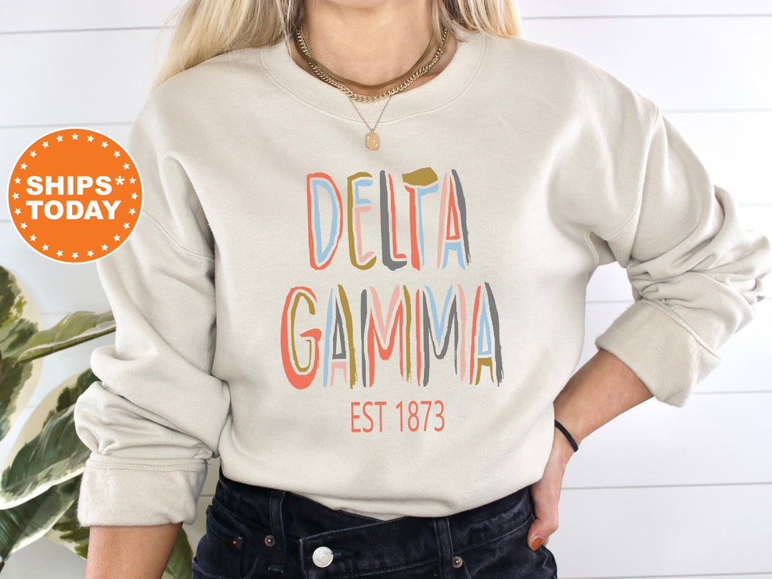 Delta Gamma Olivia Sorority Sweatshirt | Dee Gee Initiation | DG Big Little Gift | Bid Day Basket | Greek Apparel | Sorority Hoodie