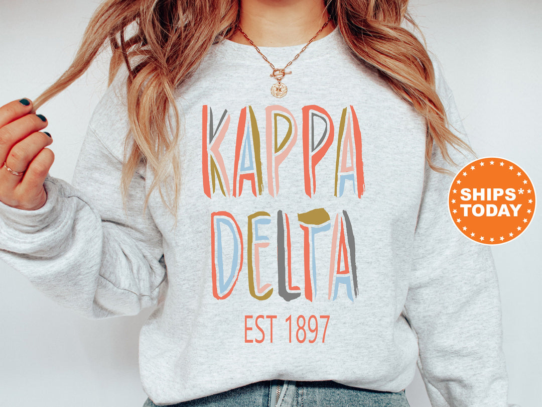 Kappa Delta Olivia Sorority Sweatshirt | Kay Dee Greek Apparel | Kappa Delta Sweatshirt | Sorority Gifts For Little | Sorority Gift