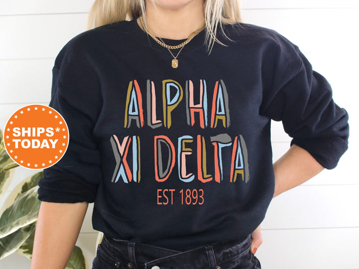 Alpha Xi Delta Olivia Sorority Sweatshirt | Alpha Xi Greek Apparel | AXID Hoodie | Sorority Reveal | Sorority Gifts For Little
