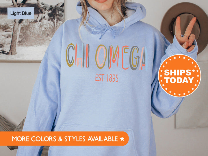 Chi Omega Olivia Sorority Sweatshirt | Chi O Recruitment Gift | XO Sorority Merch | Bid Day Gift | Big Little Reveal | Greek Apparel