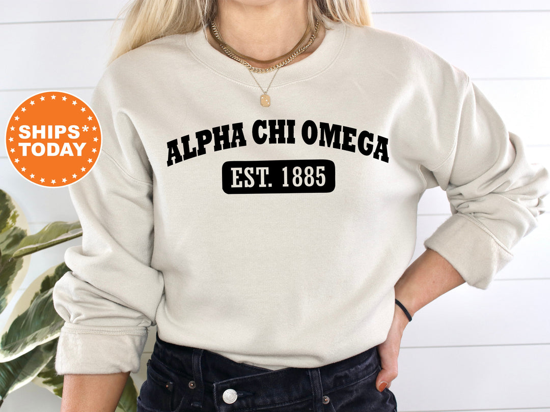 Alpha Chi Omega Athletic Year Sorority Sweatshirt | AXO Sorority Sweatshirt | Alpha Chi Vintage Sweatshirt | Big Little Reveal _ 5026g