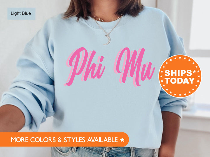 Phi Mu Charlotte Sorority Sweatshirt | Phi Mu Sweatshirt | Phi Mu Hoodie | Phi Mu  Merch | Big Little Reveal | Sorority Apparel