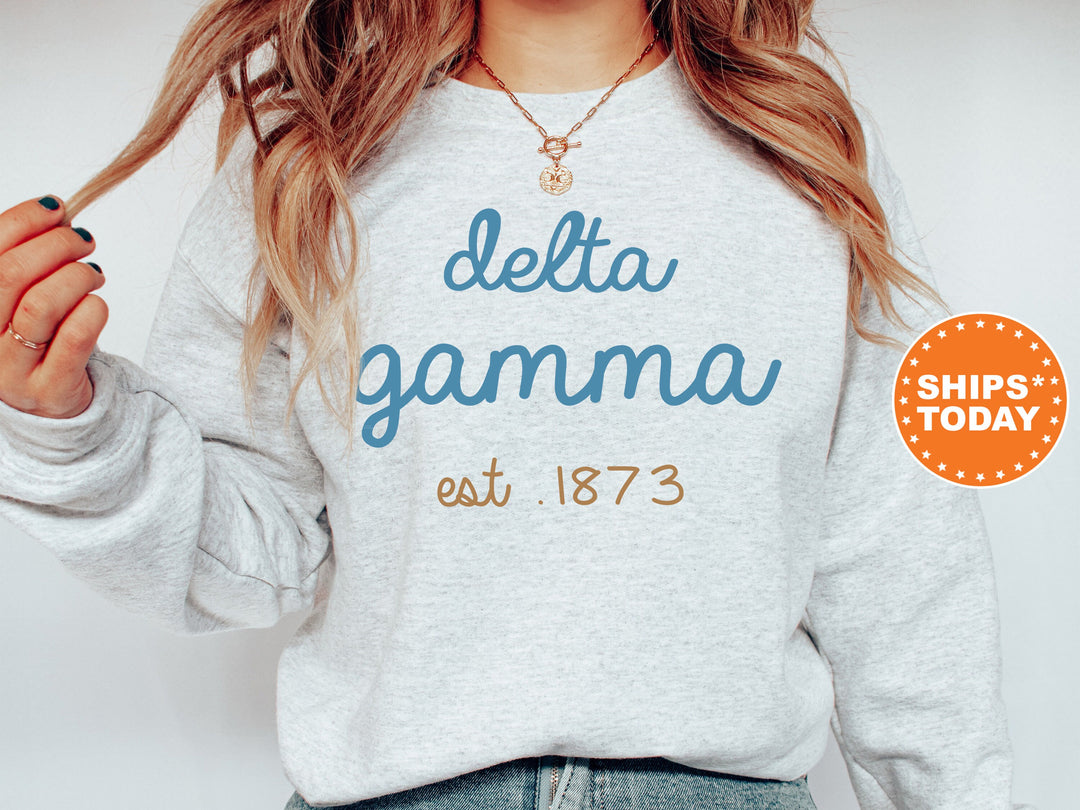 Delta Gamma The Blues Sorority Sweatshirt | Delta Gamma Hoodie| Dee Gee Merch | Big Little Sorority Gift | Dee Gee Sweatshirt _ 8279g