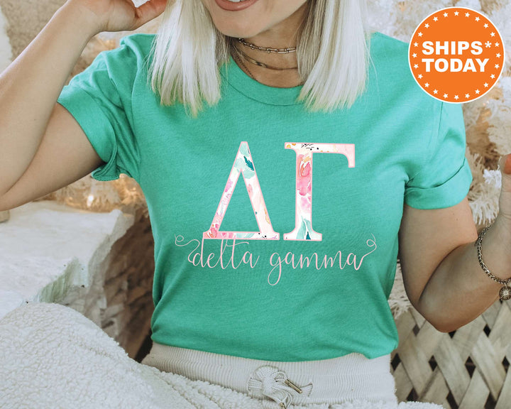 Delta Gamma Simply Paisley Sorority T-Shirt | Dee Gee Comfort Colors Shirt | Greek Letters Tees | Sorority Letters | Big Little Reveal _ 5167g