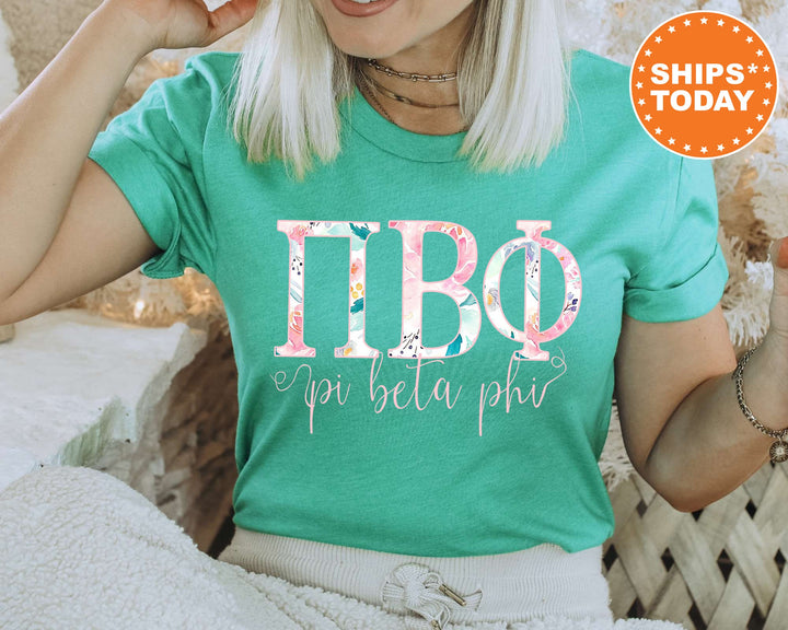Pi Beta Phi Simply Paisley Sorority T-Shirt | Pi Phi Comfort Colors Shirt | Greek Letters Tees | Sorority Letters | Big Little Reveal _ 5176g