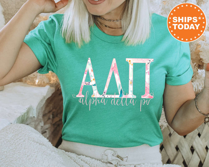 Alpha Delta Pi Simply Paisley Sorority T-Shirt | ADPI Comfort Colors Shirt | Greek Letters Tees | Sorority Letters | Big Little Reveal _ 5157g