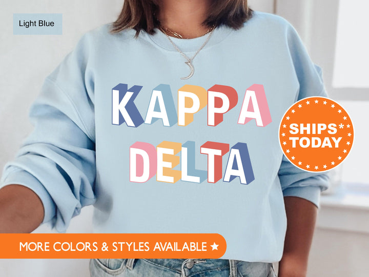 Kappa Delta Loud Box Sorority Sweatshirt | Kappa Delta Retro Sweatshirt | Sorority Gifts | Sorority Apparel | Big Little Reveal  _ 5575g