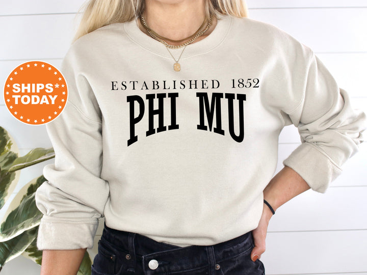Phi Mu Founding Sorority Sweatshirt | Phi Mu Sweatshirt | Phi Mu Hoodie | Sorority Merch | Big Little Reveal | Sorority Apparel _ 5460g