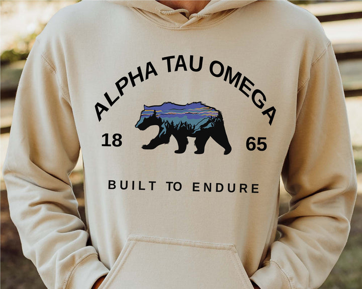 Alpha Tau Omega Built Different Fraternity Sweatshirt | ATO Hooded Sweatshirt | Alpha Tau Omega Sweatshirt | Fraternity Gift _ 6112g