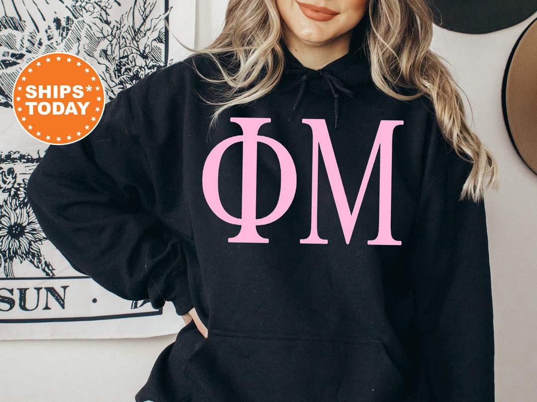 Phi Mu Just the Letters Sorority Sweatshirt | Phi Mu Greek Letters | Phi Mu Sorority Letters | Big Little Reveal | Greek Apparel _ 5148g