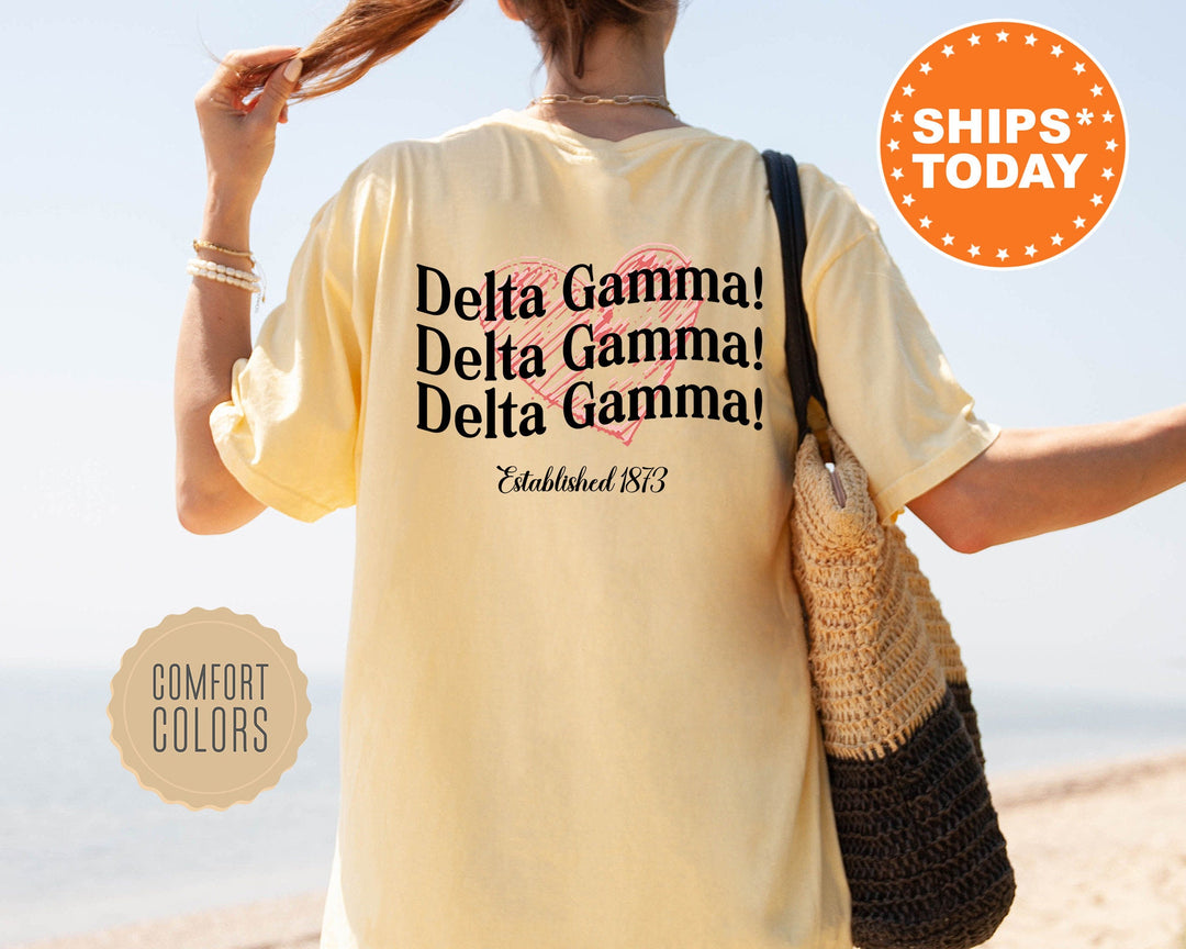 Delta Gamma Balloon Bliss Sorority T-Shirt | Sorority Apparel | Big Little Shirt | Dee Gee Comfort Colors Shirt _ 13695g