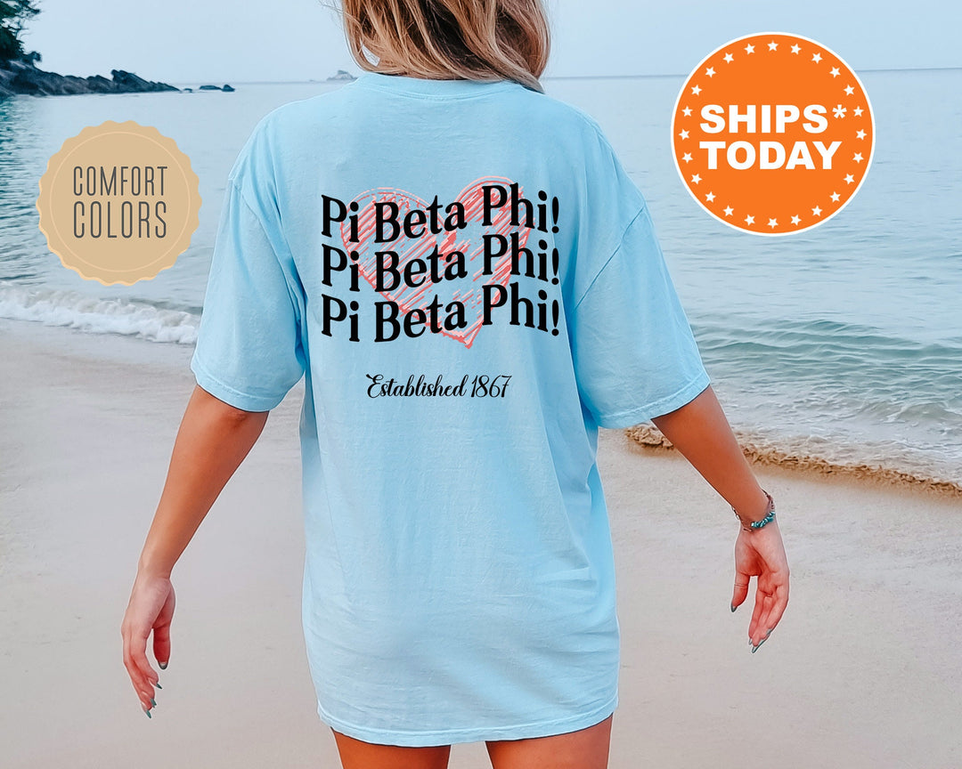 Pi Beta Phi Balloon Bliss Sorority T-Shirt | Sorority Gifts | Big Little Reveal Shirt | Pi Phi Comfort Colors Shirt _ 13704g