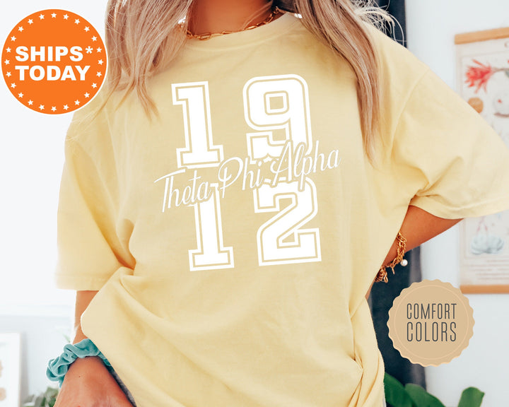Theta Phi Alpha Big Year Sorority T-Shirt | Theta Phi Alpha Shirt | Big Little Shirt | Greek Apparel | Bid Day Gift | Comfort Colors Tee _ 7252g