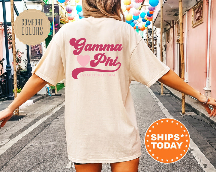 Gamma Phi Beta Heart Haven Sorority T-Shirt | Sorority Apparel | Big Little Gift | Gamma Phi Comfort Colors Shirt | Sorority Gift _ 13542g