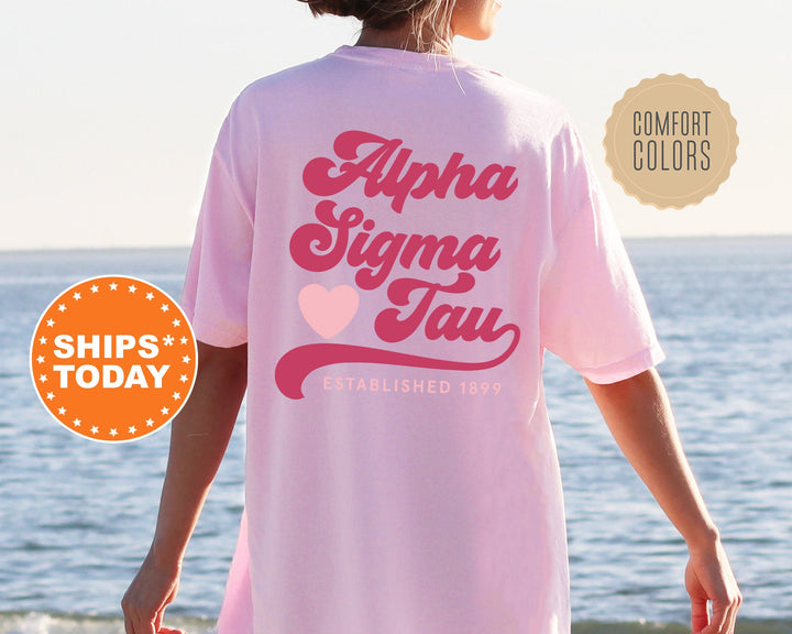 Alpha Sigma Tau Heart Haven Sorority T-Shirt | Sorority Gifts | Big Little Shirt | AST Comfort Colors Shirt | Sorority Gift _ 13535g