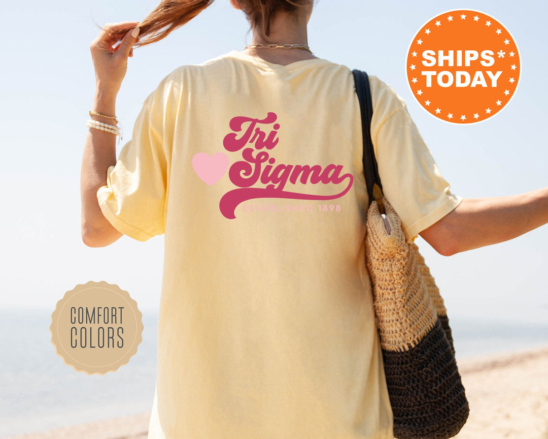 Sigma Sigma Sigma Heart Haven Sorority T-Shirt | Sorority Gifts | Big Little Shirt | Tri Sigma Comfort Colors Shirt | Sorority Gift _ 13551g