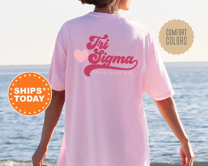 Sigma Sigma Sigma Heart Haven Sorority T-Shirt | Sorority Gifts | Big Little Shirt | Tri Sigma Comfort Colors Shirt | Sorority Gift _ 13551g