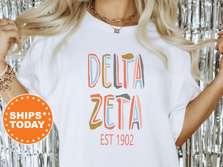 Delta Zeta Olivia Sorority T-Shirt | Dee Zee Comfort Colors Shirt | Delta Zeta Sorority Gifts | Big Little Reveal | Sorority Apparel _ 5546g
