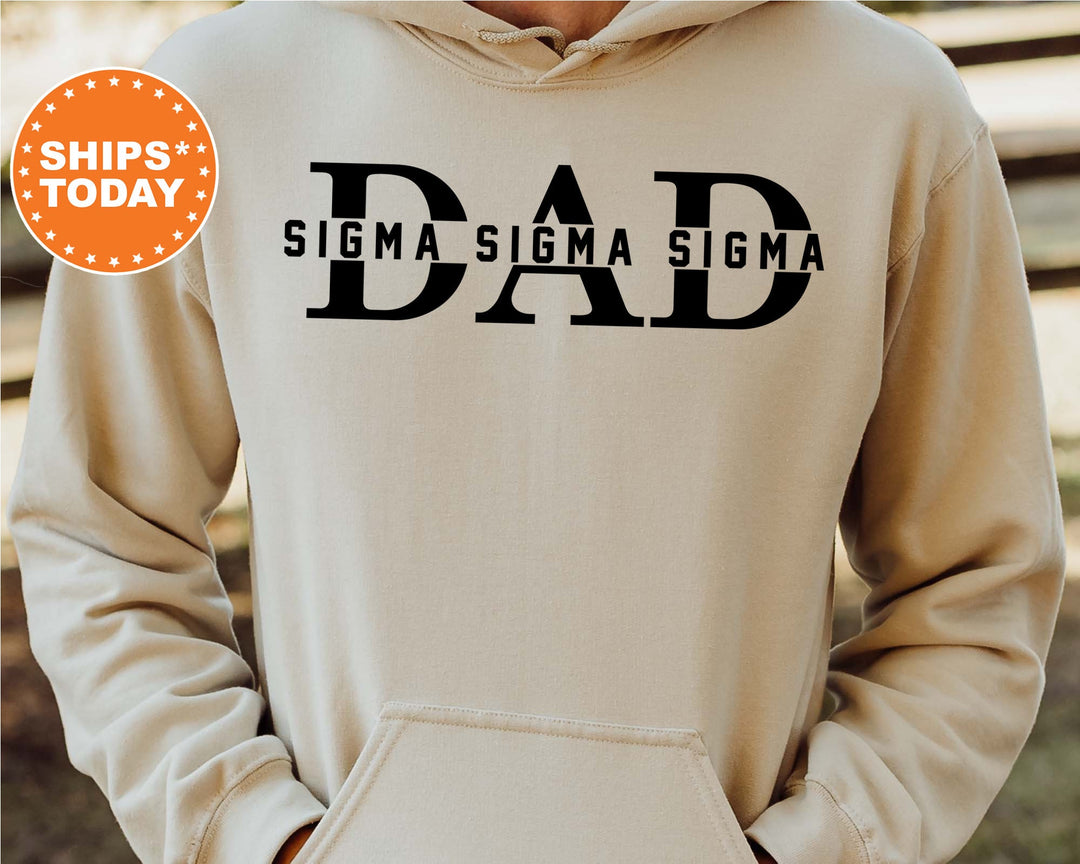 Sigma Sigma Sigma Proud Dad Sorority Sweatshirt | Tri Sigma Dad Hoodie | Greek Apparel | Sorority Dad Sweatshirt | Gift For Dad _ 8057g