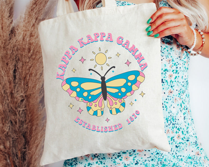 Kappa Kappa Gamma Twinklewings Sorority Tote Bag | KAPPA College Sorority Bag | KAPPA Tote Bag | Sorority Gift | Sorority Beach Bag _ 15174g