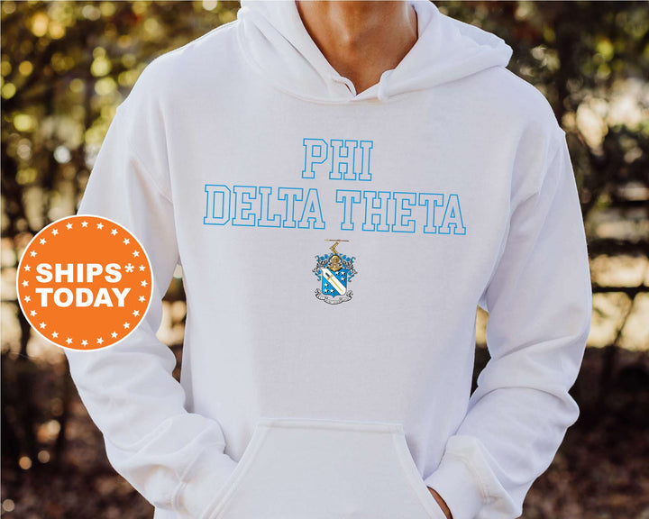 Phi Delta Theta Iconic Tag Fraternity Sweatshirt | Phi Delt Hoodie | Greek Apparel | Bid Day Gift | Phi Delt Crewneck Sweatshirt _ 11004g