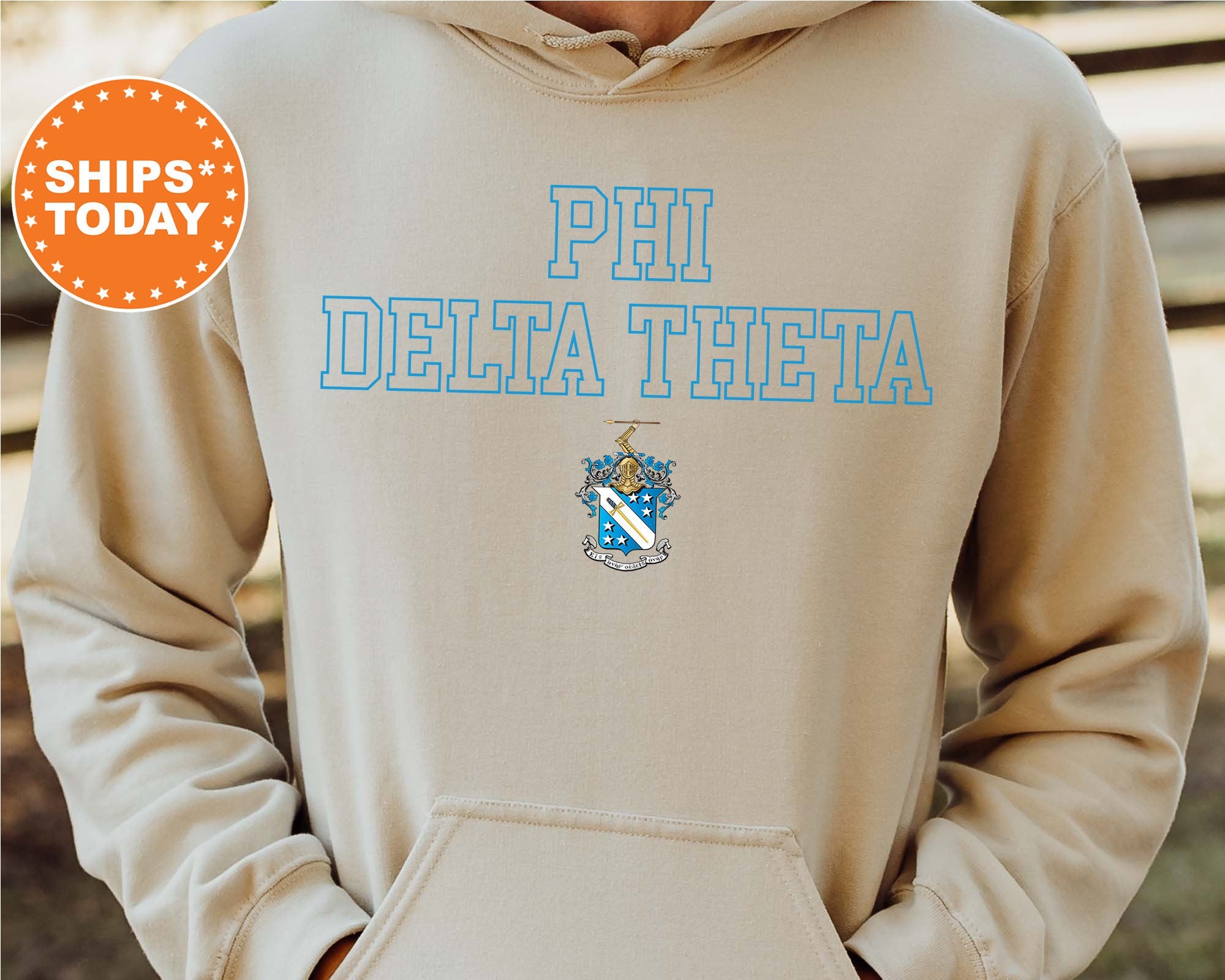 Phi Delta Theta Iconic Tag Fraternity Sweatshirt | Phi Delt Hoodie | Greek Apparel | Bid Day Gift | Phi Delt Crewneck Sweatshirt _ 11004g
