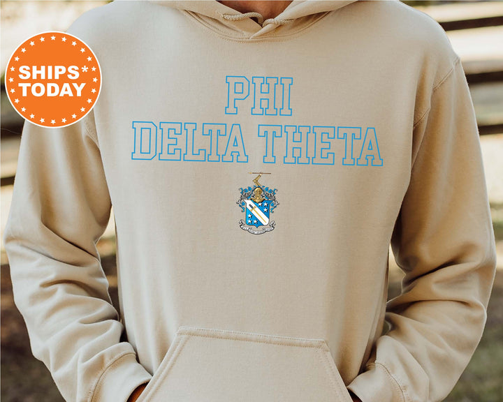 Phi Delta Theta Iconic Tag Fraternity Sweatshirt | Phi Delt Hoodie | Greek Apparel | Bid Day Gift | Phi Delt Crewneck Sweatshirt _ 11004g
