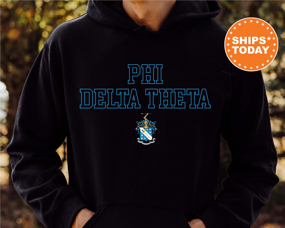 Phi Delta Theta Iconic Tag Fraternity Sweatshirt | Phi Delt Hoodie | Greek Apparel | Bid Day Gift | Phi Delt Crewneck Sweatshirt _ 11004g