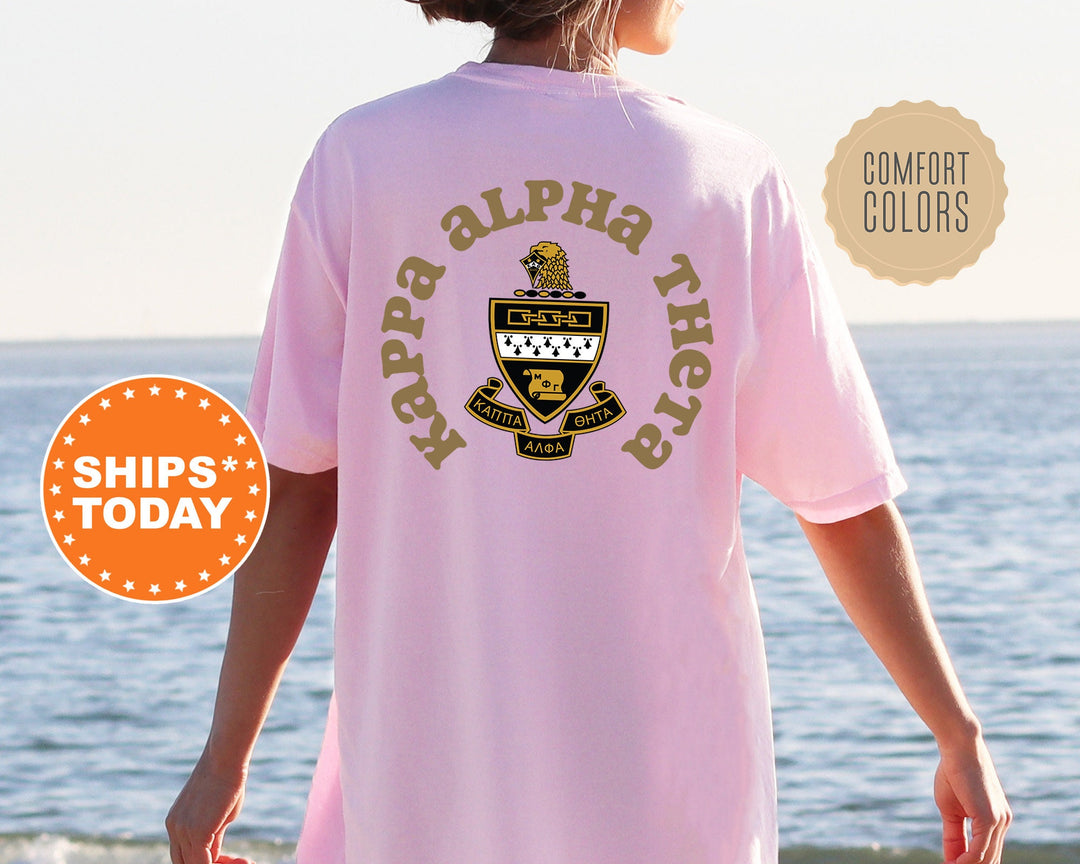 Kappa Alpha Theta Sorority Style Sorority T-Shirt | THETA Sorority Crest | Sorority Gifts | Comfort Colors Shirt | Sorority Merch _ 9377g
