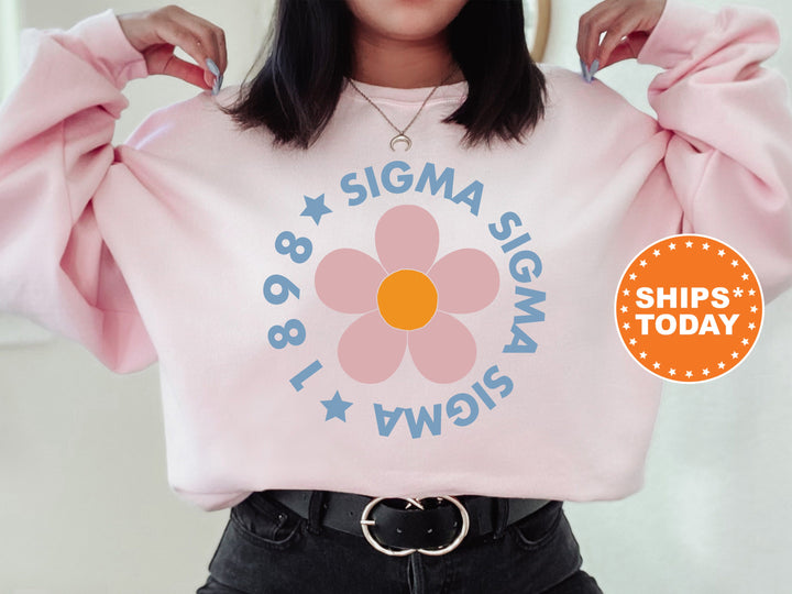 Sigma Sigma Sigma Bright Floral Sorority Sweatshirt | Tri Sigma Hoodie | Big Little Sorority | Greek Sweatshirt | Floral Sweatshirt _ 7459g