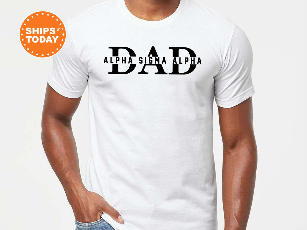 Alpha Sigma Alpha Proud Dad Sorority T-Shirt | Alpha Sigma Alpha Dad Comfort Colors Shirt | Sorority Gifts | Sorority Dad Shirt | Gift For Dad _ 8040g