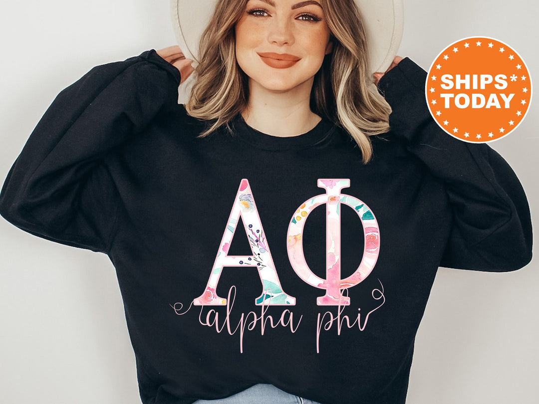 Alpha Phi Simply Paisley Sorority Sweatshirt | Alpha Phi Sweatshirt | Alpha Phi Hoodie | Greek Letters | APHI Merch | Big Little Reveal