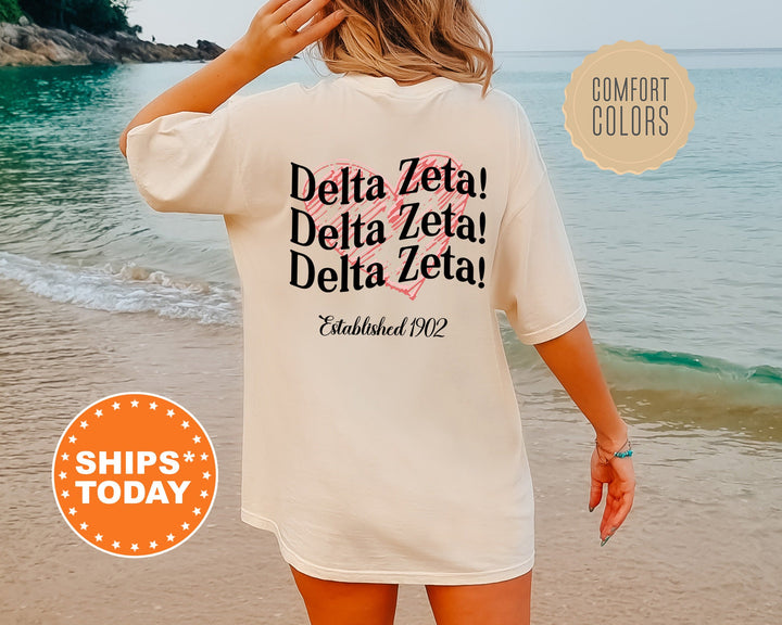Delta Zeta Balloon Bliss Sorority T-Shirt | Sorority Gifts | Big Little Reveal | Dee Zee Comfort Colors Shirt _ 13697g