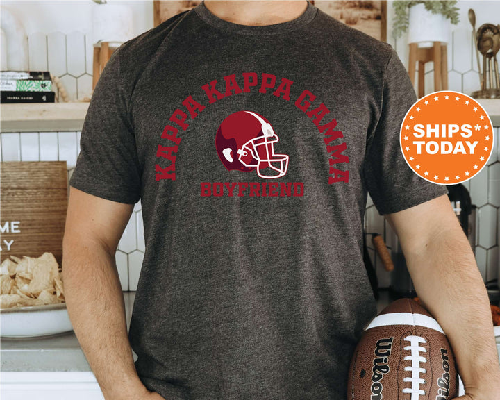 Kappa Kappa Gamma Gameday Boyfriend Sorority T-Shirt | KAPPA Boyfriend Shirt | Greek Apparel | Gameday Shirt | Gifts For Boyfriend _ 8207g