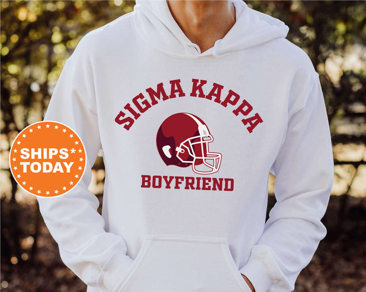 Sigma Kappa Gameday Boyfriend Sorority Sweatshirt | Sig Kap Boyfriend Sweatshirt | College Gameday Sweatshirt | Gifts For Boyfriend _ 8212g