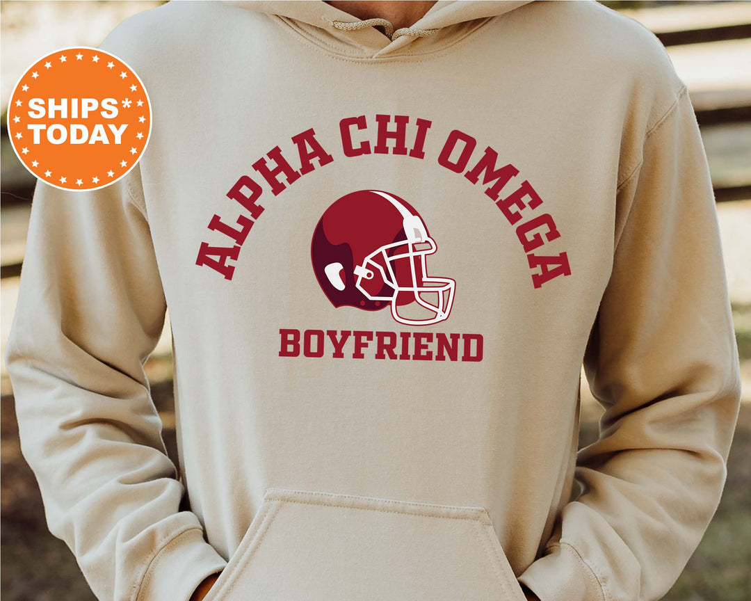 Alpha Chi Omega Gameday Boyfriend Sorority Sweatshirt | Alpha Chi Boyfriend Sweatshirt | Gameday Sweatshirt | Gifts For Boyfriend _ 8190g