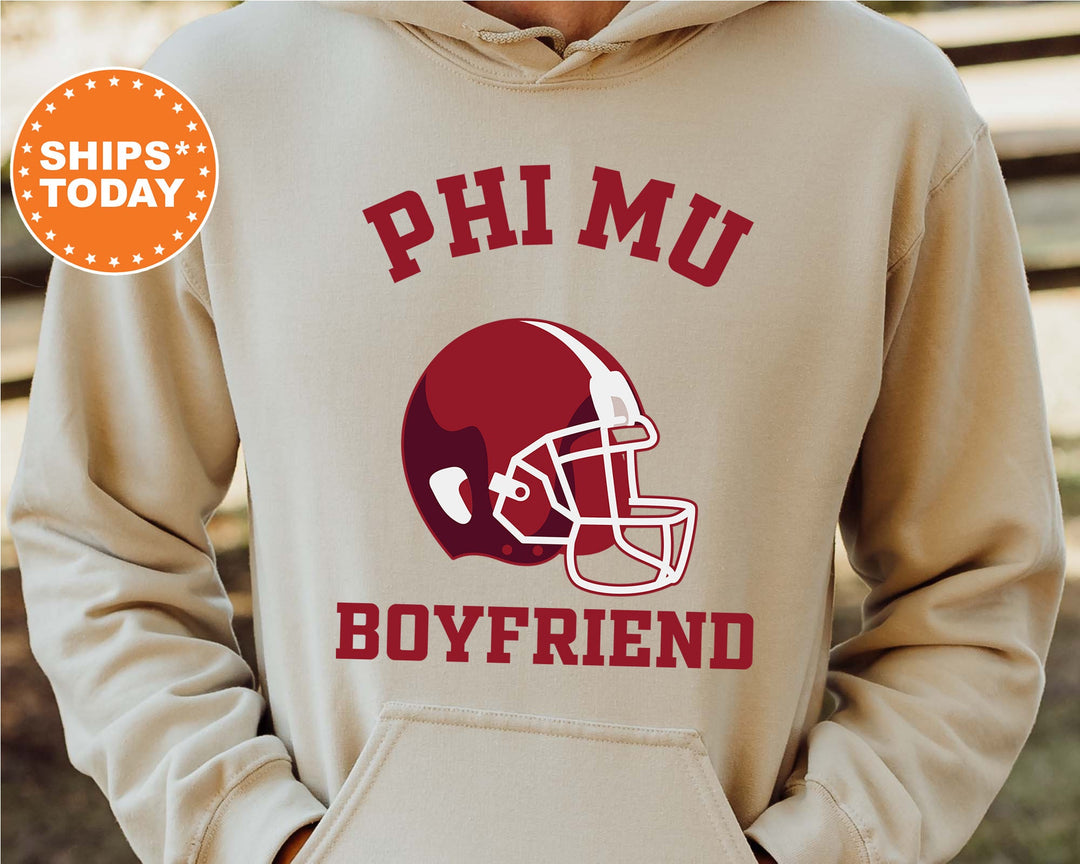 Phi Mu Gameday Boyfriend Sorority Sweatshirt | Phi Mu Boyfriend Sweatshirt | College Gameday Sweatshirt | Gifts For Boyfriend _ 8208g
