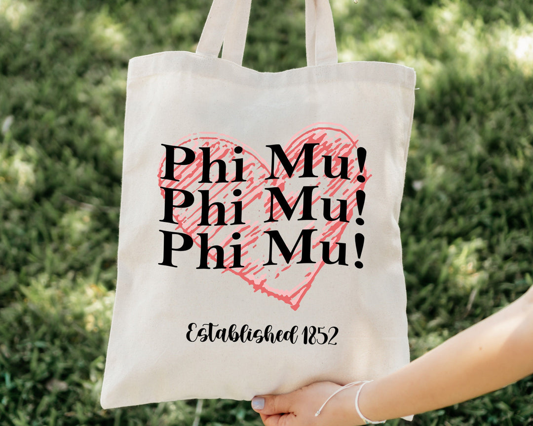 Phi Mu Balloon Bliss Sorority Tote Bag | Phi Mu College Sorority Bag | Phi Mu Tote Bag | Big Little Sorority Gifts | Beach Bag _ 14993g