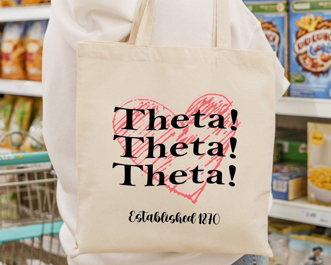 Kappa Alpha Theta Balloon Bliss Sorority Tote Bag | THETA College Sorority Bag | THETA Tote Bag | Big Little Sorority | Beach Bag _ 14990g