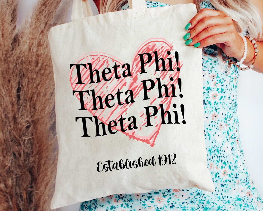 Theta Phi Alpha Balloon Bliss Sorority Tote Bag | Theta Phi College Sorority Bag | Theta Phi Tote Bag | Big Little Gift | Beach Bag _ 14999g