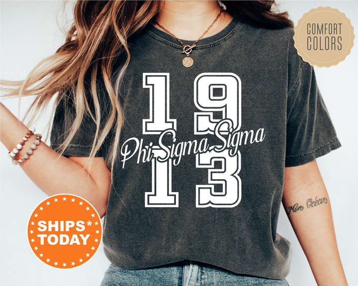 Phi Sigma Sigma Big Year Sorority T-Shirt | Phi Sigma Sigma Shirt | Big Little Gifts | Sorority Merch | Greek Apparel | Comfort Colors Tee _ 7247g
