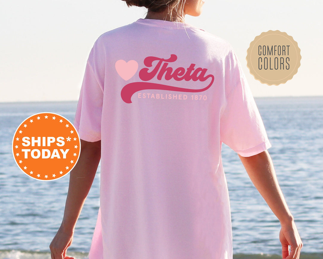 Kappa Alpha Theta Heart Haven Sorority T-Shirt | Sorority Merch | Big Little Gift | Theta Comfort Colors Shirt | Sorority Gift _ 13543g