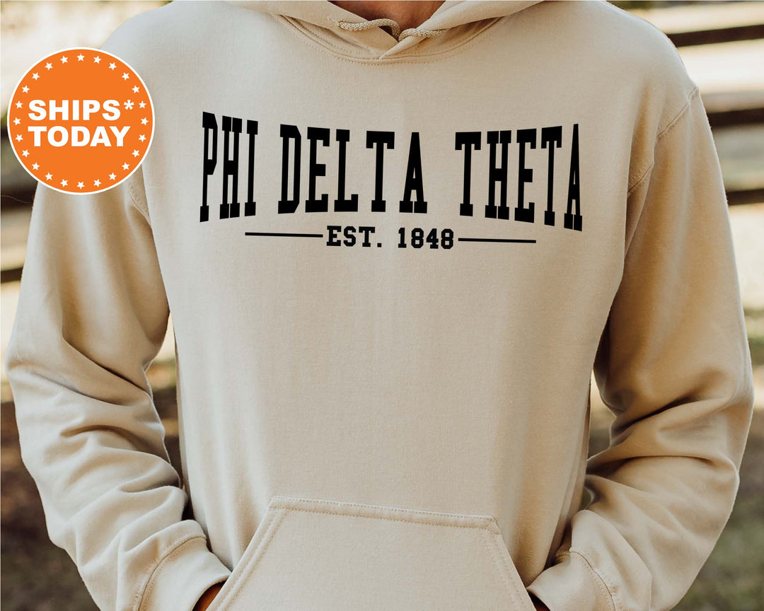 Phi Delta Theta Concave Fraternity Sweatshirt | Phi Delt Fraternity Hoodie | Greek Apparel | College Sweatshirt | Gifts For Him _ 6586g