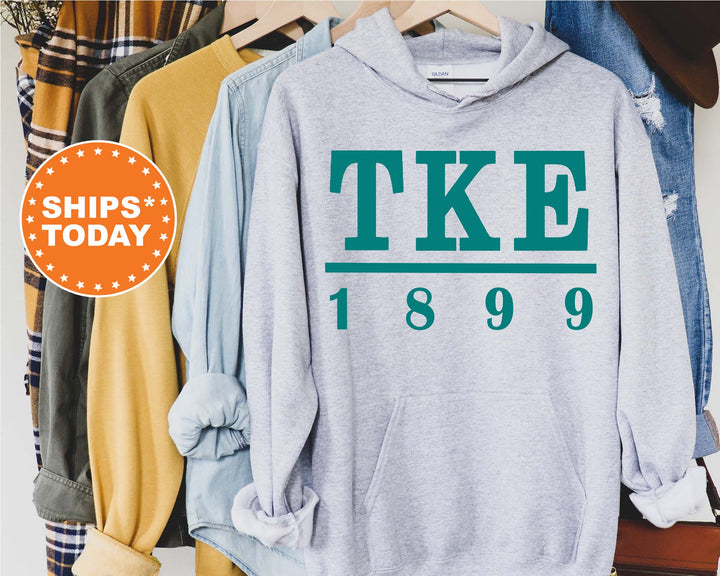 Tau Kappa Epsilon Lettered Basic Fraternity Sweatshirt | TKE Greek Letters Sweatshirt | Fraternity Bid Day Gift | College Apparel _ 6167g