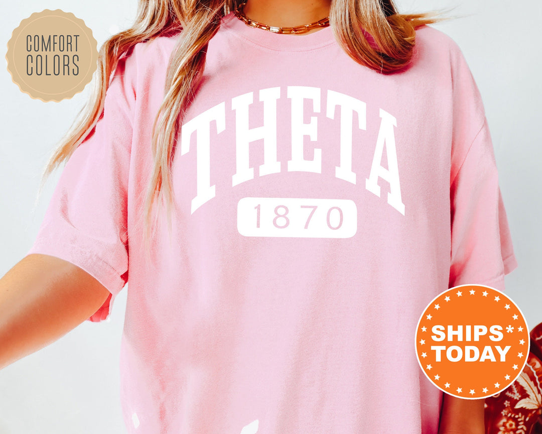 Kappa Alpha Theta Athletic Comfort Colors Sorority T-Shirt | THETA Comfort Colors Oversized Shirt | Big Little Sorority TShirt Gift 7321g
