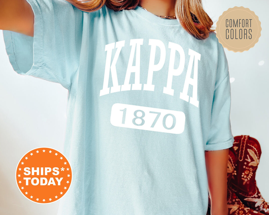 Kappa Kappa Gamma Athletic Comfort Colors Sorority T-Shirt | KAPPA Comfort Colors Oversized Shirt | Big Little Sorority TShirt Gift