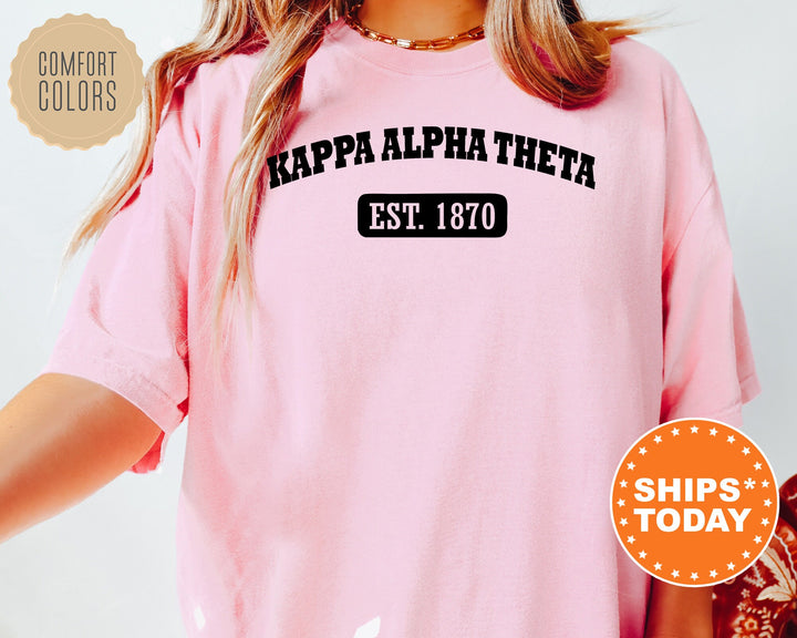 Kappa Alpha Theta Athletic Year Sorority T-Shirt | THETA Comfort Colors Shirt | Big Little Shirt | Sorority Gifts | Greek Apparel _ 5041g
