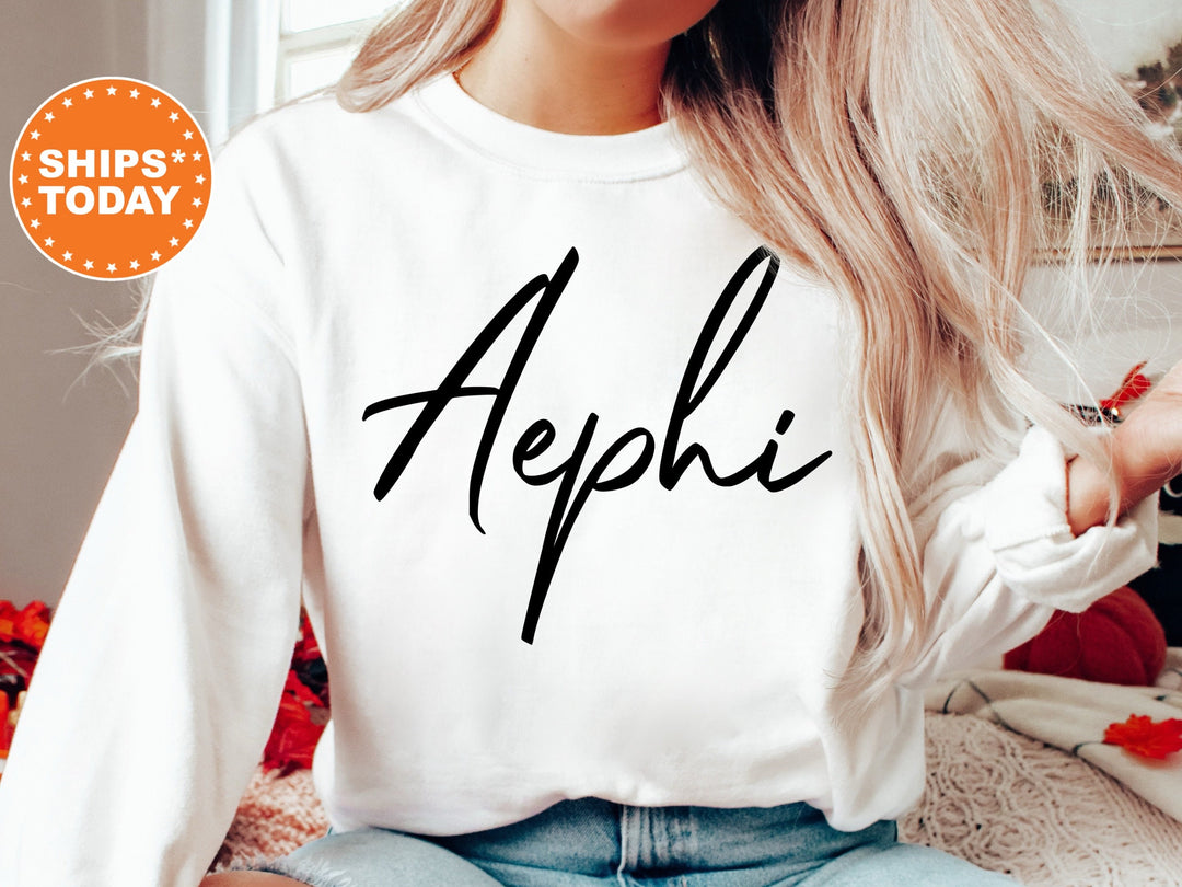 Alpha Epsilon Phi Nickname Sorority Sweatshirt | AEPhi Sorority Apparel | Big Little Reveal | Sorority Merch | College Greek Apparel